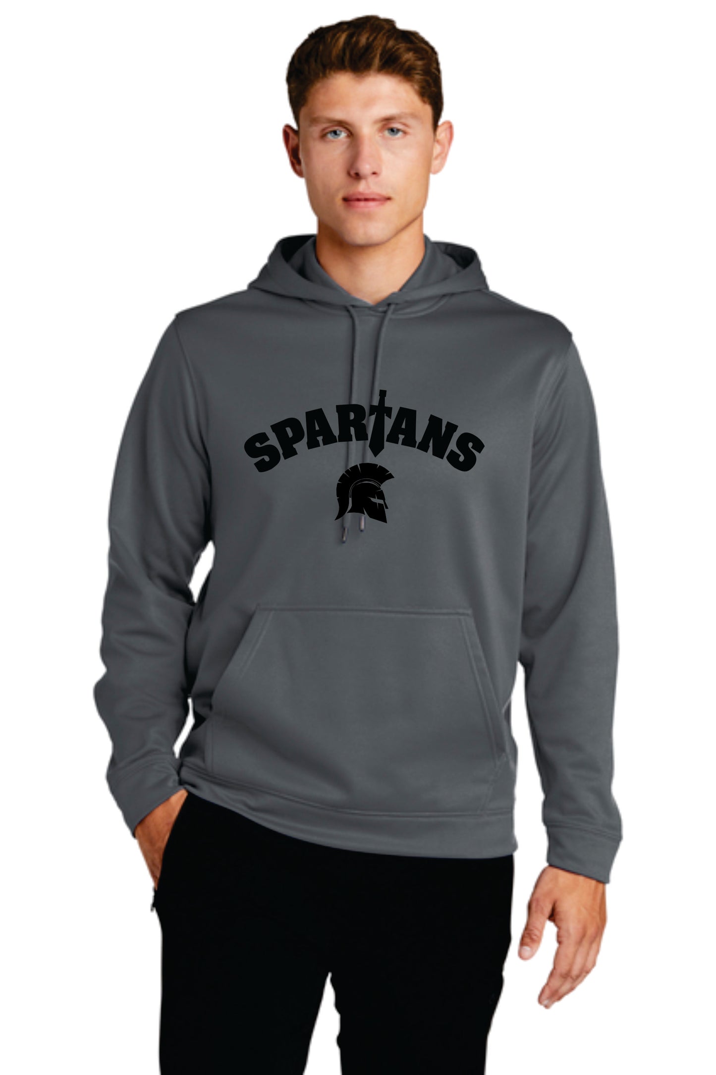 Spartans Curved Midweight Hoodie 100% POLYESTER (F244)