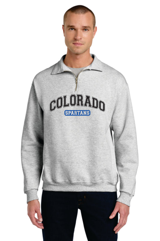 Spartans Big Colorado Over Spartans Ash Grey 1/4 Zip (4528M)