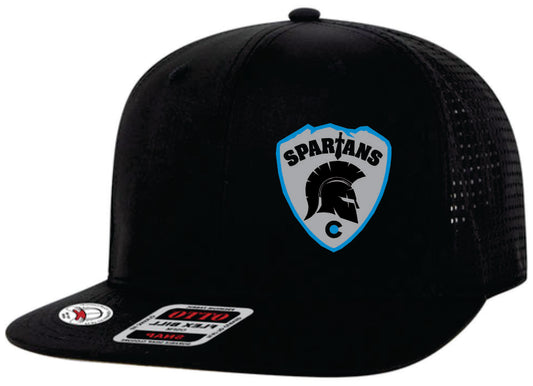 Spartans Shield OTTO® Flatbill Perforated Mesh Snapback Hat (950-4)